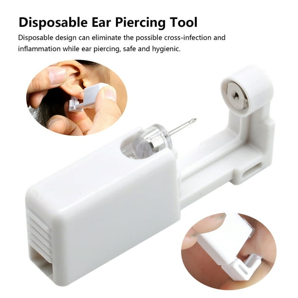 Yeacher Self Ear Piercing Tool White Self Piercing Kit Disposable