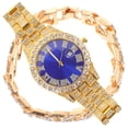thumbnail image 5 of KAKOWELY 1 juego de pulsera de reloj con diamantes de imitación para hombre, delicado juego de pulsera de reloj de negocios para hombre., 5 of 5