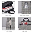 thumbnail image 3 of Fotbe Black And White Houndstooth Mochila Ligera para Hombres y Mujeres - Duradera y Resistente al Agua, Ideal para Escuela, Trabajo, Viajes y Uso Diario, 3 of 7