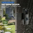 thumbnail image 4 of Anti-Theft Doorbell Mount No-Drill Mounting Doorbell Camera Bracket Adjustable Video Doorbell Holder with Cap Peak Sturdy Video Doorbell Mount Doorbell Mount for Home Apartment Office Room, 4 of 9