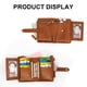 thumbnail image 4 of Cartera pequeña para mujer, tarjetero de piel sintética, mini monedero compacto con bolsillo para monedas con cremallera, 4 of 5