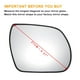 thumbnail image 3 of Reemplazo de vidrio del espejo retrovisor derecho del pasajero trasero no calefaccionado de color blanco para Hyundai, 3 of 6