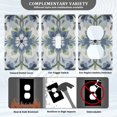 thumbnail image 3 of Yayeee Toggle Light Switch Wall Plate 1-Gang 4.5"x2.7" Home Decorative Outlet Cover, Green Floral, 3 of 7