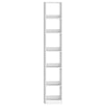 thumbnail image 5 of Hzuaneri 6-Tier Bookcase, Narrow Bookshelf, Tall Skinny Display Bookcase with Cube Storage, Adjustable Shelves for Living Room, Office, Study, Bedroom, White, 9.4 x 11.8 x 72.5 inch, 5 of 10