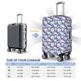 thumbnail image 5 of Haiem white Skull blue daisy Luggage Cover Printed Suitcase Covers for Luggage Elastic Washable Suitcase Protector Fits 18-32 Inch Luggage-Medium, 5 of 8