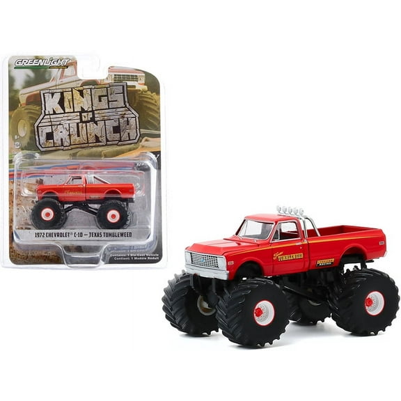 1972 Chevy C-10 Monster Truck, Texas Tumbleweed - Greenlight 49070-B - 1/64 scale Diecast Model Toy Car