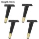 thumbnail image 1 of 4pcs Rustproof Iron Tapered Furniture Legs for Stylish European Coffee Tables, 1 of 5