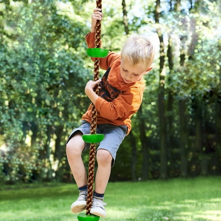 Trademark Global Climbing Rope Knotted Tree Swing Ladder- by Hey! (Best Knot For Tree Swing)
