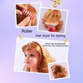 thumbnail image 6 of syligr Children's Barber Play Set with Hair Dryer Clippers and Styling Tools - Simulation Hair Salon Toy for Girls Kindergarten Role Play Social Skills Development, Xmas Birthday Gift, 6 of 8