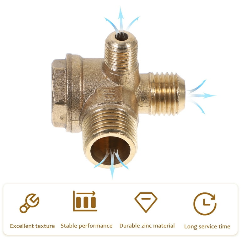 Air Compressor Check Valves Brass 3-port Check Valves Air