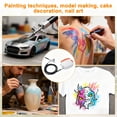 thumbnail image 4 of Graflsoa White 3-Stage Pressure Control Airbrush Compressor Kit - 35 PSI Max, 12L/min Output, Ultra-Quiet Operation, Compact & Portable with Integrated Spray Tool Holder for Model Making, Cake, 4 of 6