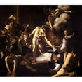 thumbnail image 2 of Caravaggio 17x15 Gold Ornate Wood Frame and Double Matted Museum Art Print Titled - The Martyrdom of Saint Matthew (circa 1599-1600), 2 of 4