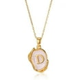 thumbnail image 6 of Simple 26 Letters Drop Oil Three-dimensional Necklace, 6 of 11