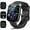 carbon black, variant on Smart Watches for Women, 1.2'' AMOLED HD Round Screen Fitness Trackers with Bluetooth Call (Answer/Make/Text), 100+ Sports Mode, IP68 Waterproof Women Smart Watch for Android IOS