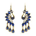 thumbnail image 2 of QIQUWOHUL Retro National Wind Earrings European And American Fashion Bohemian Color Resin Rhinestone Earrings Female, 2 of 5