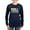 Navy, variant on CafePress - Proud Grandma Of A Soldier White And Gold Long Sleeve T Shirt - Women's Long Sleeve Graphic Tee Casual Fit