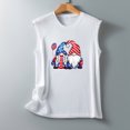 thumbnail image 4 of Birdeem Mode pour Femmes Confortable Fête de l'Indépendance Décontracté Col Rond Débardeur Imprimé Haut Blouse, 4 of 4