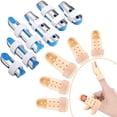thumbnail image 1 of 11 Pieces Finger Splints Set, Include 6 Metal Finger Support Finger Stabilizer With Soft Foam And 5 Pieces Plastic Finger Splint Mallet Finger Support For Adults And Children, Different Sizes, 1 of 7