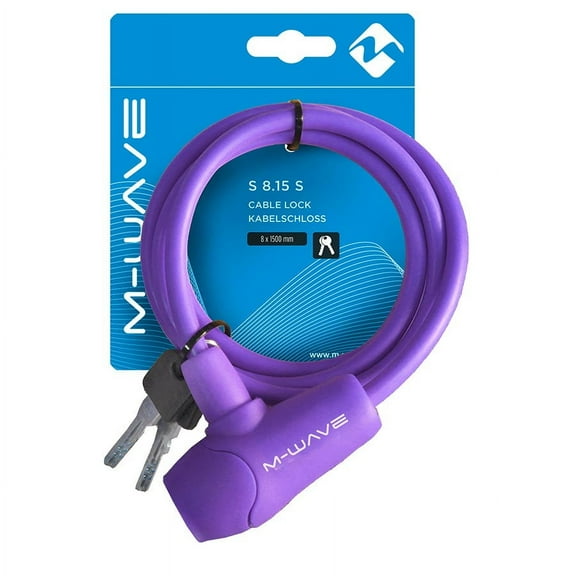 M-Wave S8.15 Silicone 5 ft x 8 mm Bike Lock