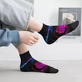 thumbnail image 2 of Sigee Futuristic Purple Panther A、 for Crew Soft Moisture-wicking Socks ,Cushion Moisture Wicking Boot Socks for Men and Women, 2 of 7