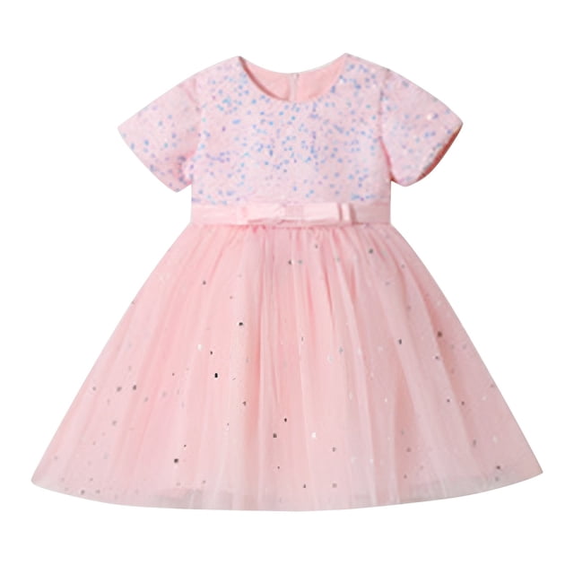 HXWCHs Robe de Printemps Robe de Fête Brillante Robe de Concours en Couches pour Célébrations Estivales et Rouge 11-12 Ans
