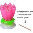 thumbnail image 4 of HSHDLDF 4PCS Set Music Birthday Candle Two Layers with 14 Small Candles Musical Lotus Rotating Happy Birthday Flower Candle (Colorful), 4 of 5
