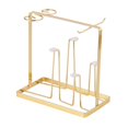 thumbnail image 1 of Rongfmy Mug Drying Rack Metal Countertop Storage Organiser for Household Living Room gold, 1 of 8