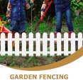 thumbnail image 3 of White PVC Fence for Decorative Use Perfect for Gardens Courtyards or Miniature Displays 5 Pieces, 3 of 9