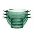 thumbnail image 2 of STP GOODS Borosilicate Glass Soup and Salad Bowl with Handles Set of 4 pcs 5.3" (13.5 cm) Service for 4 Stackable Dessert Bowls 15 fl oz (450 ml) Glass Cereal Bowl Set, Green, 2 of 8