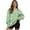 Corgis and Donuts, variant on Oversized Sweater, Clover Pattern Design Round Neck Crew Neck Polyester Pullover for Party Daily Wear Office, Size 3XL