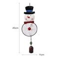 thumbnail image 5 of Cute Christmas Wind Chimes Wrought Iron Hang Pendant DIY Metal Bells Craft Santa Claus Elk Reindeer Old Man Shape Embellishment Window Display Gift Decor, 5 of 6