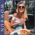 thumbnail image 2 of Gafas de sol WOWSUN vintage redondas polarizadas para mujer, 2 of 7