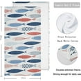 thumbnail image 2 of GZHJMY Stylish Decorative Fishes Pattern 2 Set Soft Fluffy Guest Home Decor Hand Towels, Multipurpose for Bathroom, Hotel, Gym and Spa (14" x 28"), 2 of 4