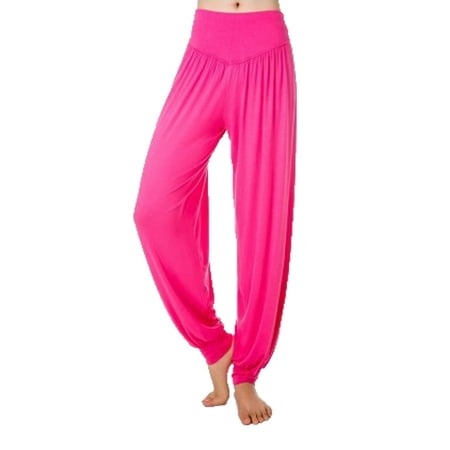 

UKAP Women s High Waisted Harem Pants Pajamas Casual Loose Solid Color Tummy Control Yoga Jogger Fitness Running Trouser Bloomers
