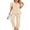 Beige, variant on Fantaslook Womens Pajamas Sets V Neck Buttons Short Sleeve Top and Pant with Pockets Lounge Wear Set Outfits