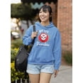 thumbnail image 2 of Fox Mask Brave Fearless Hoodie Women -Image by Shutterstock, Female x-Large, 2 of 4