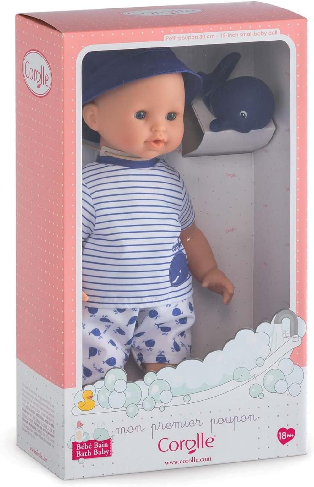 Corolle Mon Premier Poupon Bebe Bath Boy Toy Baby Doll Blue Bebe Bath Boy Marin Loves To Splish Splash In The Water By Visit The Corolle Store Walmart Com