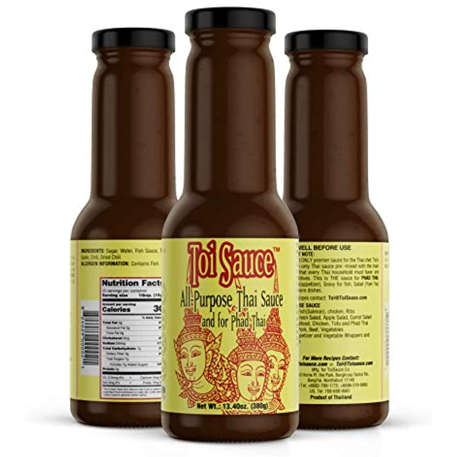 Toi Sauce Authentic Pad Thai Sauce, All Purpose Asian Stir Fry Sauce
