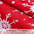 thumbnail image 2 of 48 Inch Red Christmas Tree Skirt Snowflakes Tree Skirt Double Layers Thick Xmas Tree Mat Holiday Party Decorations, 2 of 5