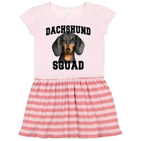 

Inktastic Dog Dachshund Squad Gift Toddler Girl Dress