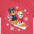 thumbnail image 3 of Paw Patrol - Chase Marshall Sledding - Toddler And Youth Short Sleeve Graphic T-Shirt, 3 of 6