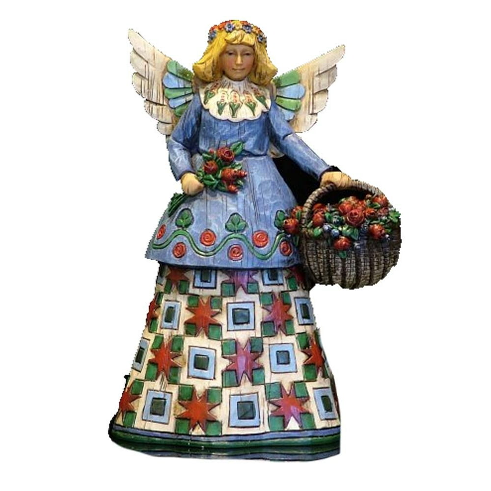 Jim Shore Angel With Flowers Figurine
