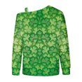 thumbnail image 4 of Hauts Femme Automne 2023 Mode Sweat-Shirt Imprimé Jour de St.Patrick Chemise Graphique à Manches Longues Pull Tops, 4 of 5