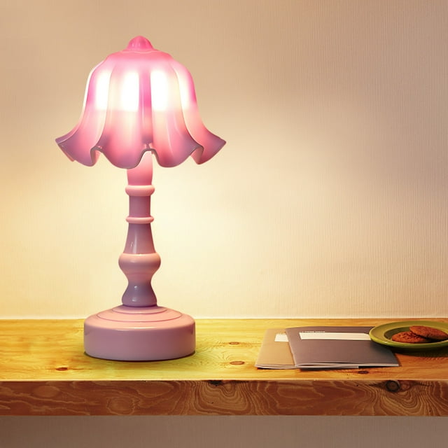 SDNall Lumières DEL pour Chambre, Petite Lampe de Table, Lampes de Table pour Chambre, Veilleuse DEL - Scène de Réverbère, Décoration, Petite Lampe de Table, Mini Lumière de Bureau