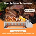 thumbnail image 5 of ANQIDI 1800W Electric Grill 110V Portable Smokeless Barbecue Oven Grill Stainless Steel Griddle BBQ Equipment w/Oil Drip Tray, 5 of 12