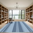 thumbnail image 2 of ODIKA 2'x3' Machine Washable Non-Slip Area Rug, Geometric Blue High Traffic Rug with Pad, Blue, 1033373, 2 of 8