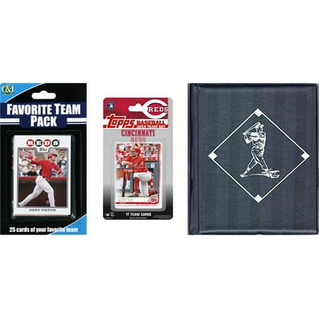 C&I Collectables 2019REDSTSC MLB Cincinnati Reds Licensed 2019 Topps Team Set & Favorite Player Trading Cards Plus Storage