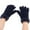 Navy, variant on Snow Gloves Winter Knitted Mesh Gloves Plus Velvet Thickened Warm Pattern Gloves Winter Gloves White One Size