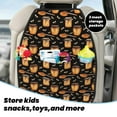 thumbnail image 5 of Naloa Bee and Honey 2Pcs Anti-Kick Back Seat Cover Kick Mat, Car Seat Protector with 3 Storage Pockets, 5 of 8