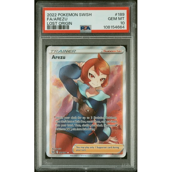 2022 Pokemon SWSH #189 Arezu Lost Origin PSA 10